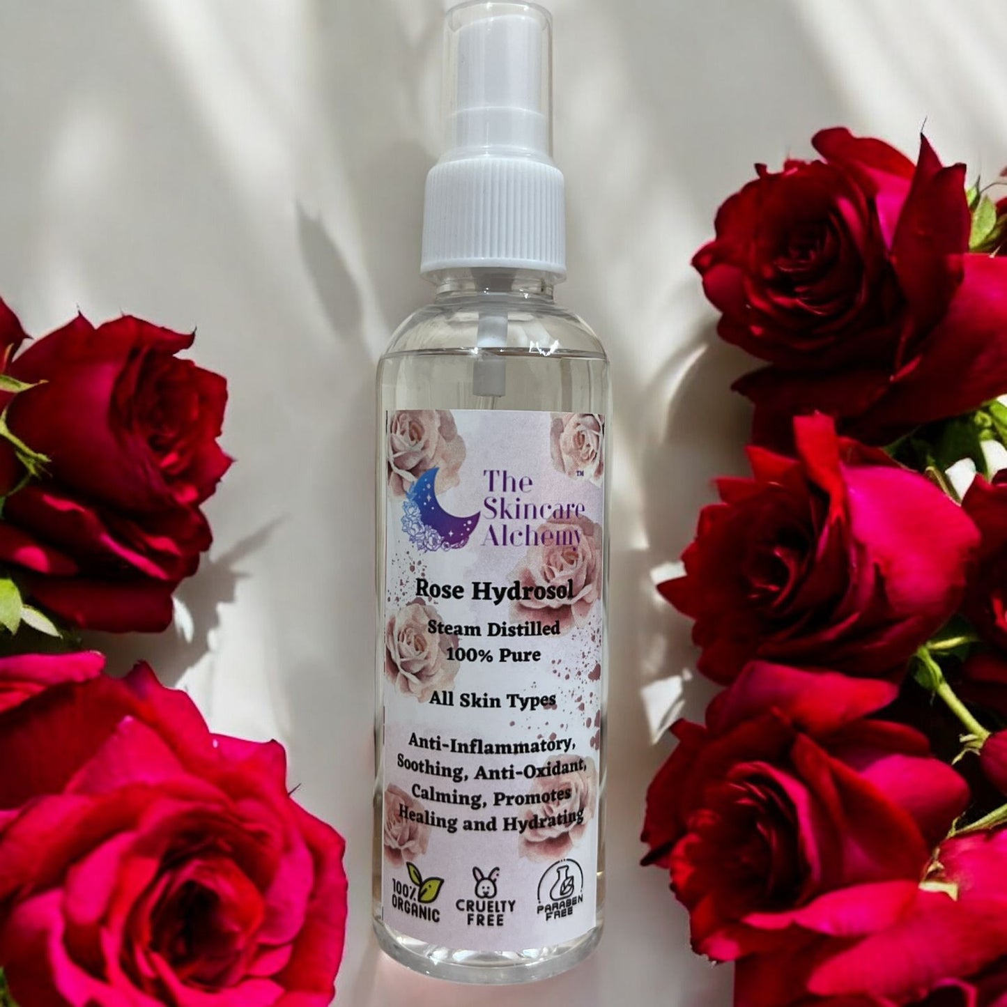 Rose Hydrosol (100 ml) - Steam Distilled